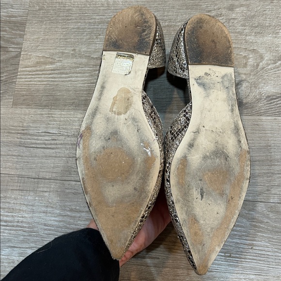 J.Crew Audrey silver, gold and black metallic flats, size 8 1/2 - Picture 8 of 8